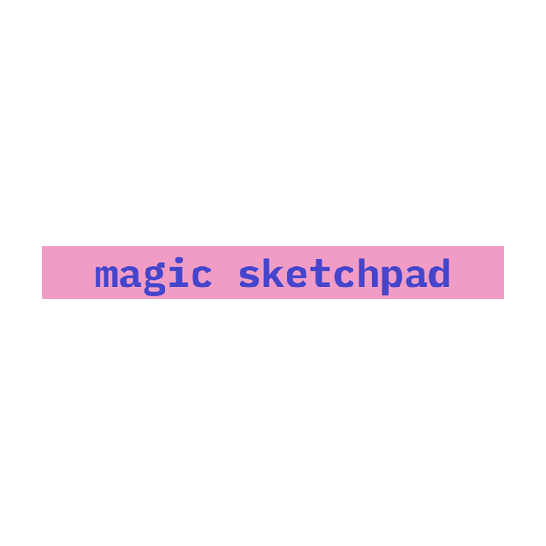 Magic Sketchpad
