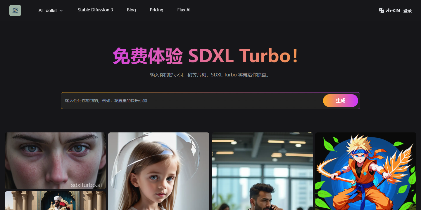 SDXL Turbo 展示图片 1