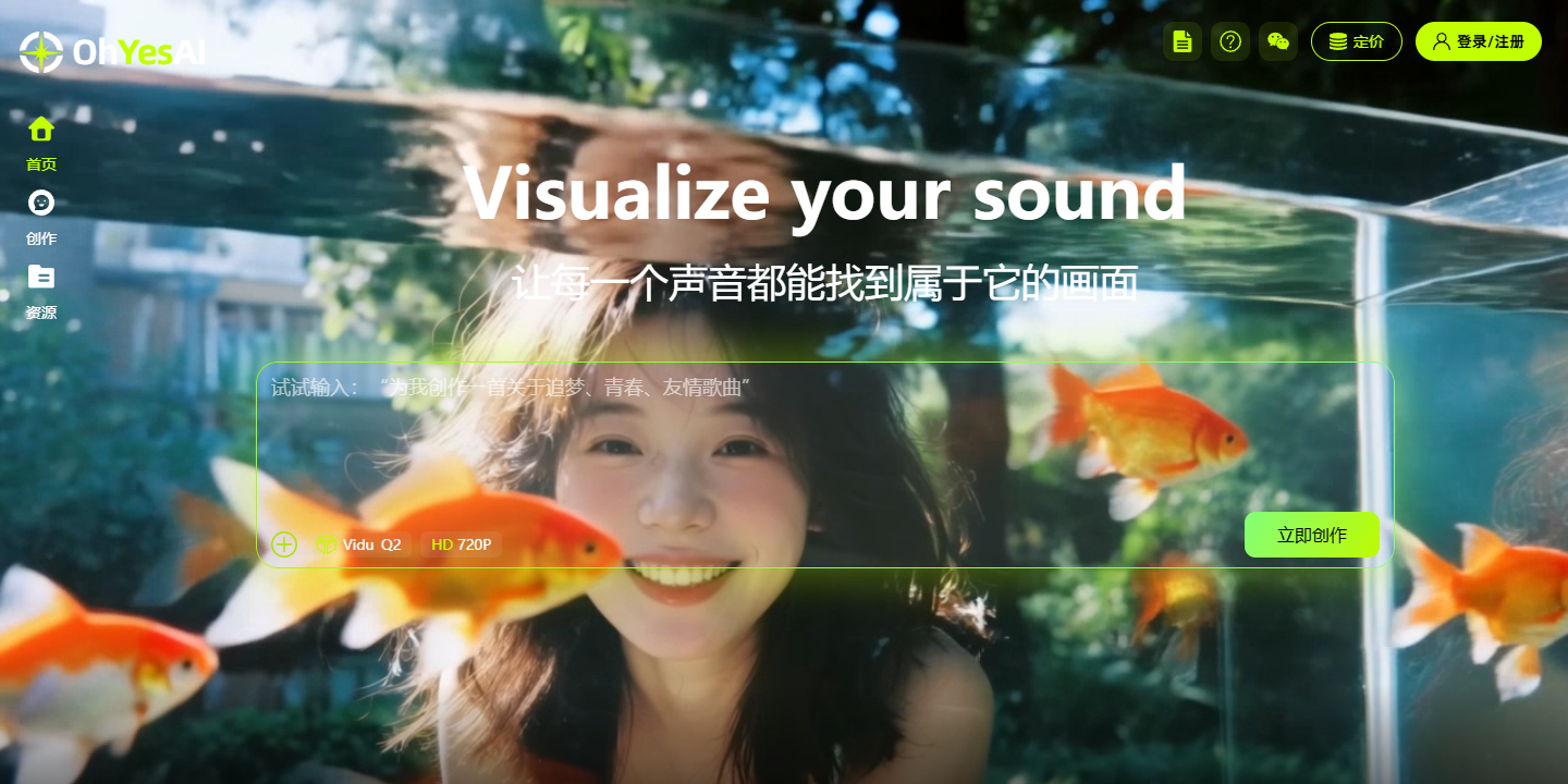 OhYesAI 展示图片 1