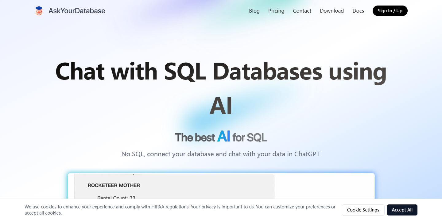 AskYourDatabase 展示图片 1