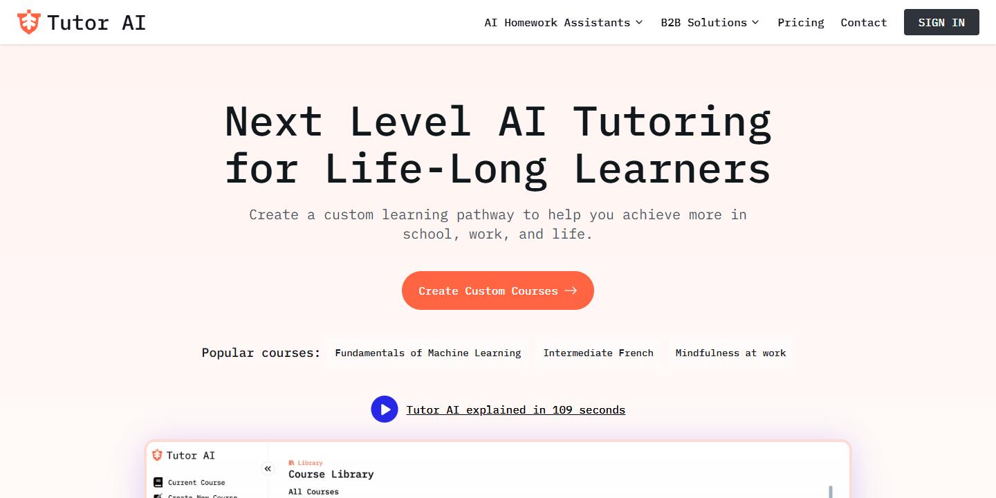 Tutor AI 展示图片 1